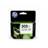 HP 305XL Tri Colour Inkjet Cartridge