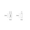 Baseus Converter Ingenuity Series Mini OTG Adapter Type-C / USB / 3.1A