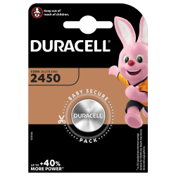 Duracell CR2450 Lithium 3V Tablet Battery