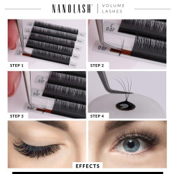 Nanolash Volume Lashes 0.07 C 10 mm