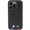BMW Leather Stamp Tricolor Back Case for Apple iPhone 15 Pro