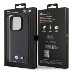 BMW Leather Stamp Tricolor Back Case for Apple iPhone 15 Pro