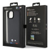 BMW Leather Stamp Tricolor Back Case for Apple iPhone 15 Plus