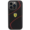Ferrari Twist Metal Logo Back Case for Apple iPhone 15 Pro