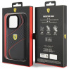 Ferrari Twist Metal Logo Back Case for Apple iPhone 15 Pro