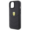 Ferrari Quilted Metal Logo Back Case for Apple iPhone 15