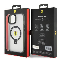 Ferrari Ring Stand MagSafe Back Case for Apple iPhone 15