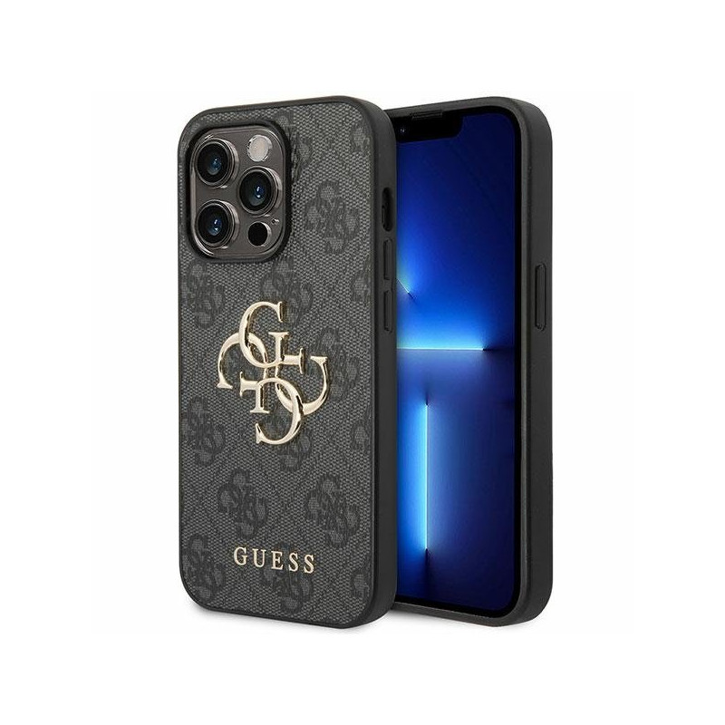 Guess 4G Big Metal Logo Back Case for Apple iPhone 15 Pro