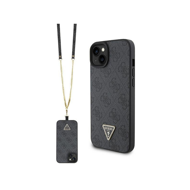 Guess Crossbody 4G Metal Logo Back Case for Apple iPhone 15 Plus