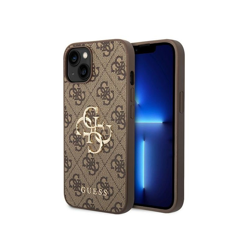 Guess 4G Big Metal Logo Back Case for Apple iPhone 15