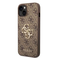 Guess 4G Big Metal Logo Back Case for Apple iPhone 15