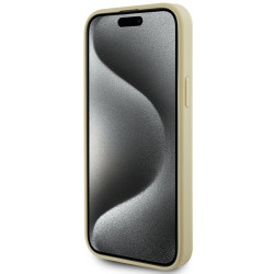 Guess Strass Metal Logo Back Case for Apple iPhone 15