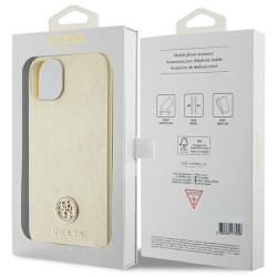 Guess Strass Metal Logo Back Case for Apple iPhone 15
