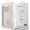 Guess Silicone Logo Strass 4G Back Case for Apple iPhone 15 Pro Max