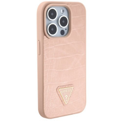 Guess Croco Triangle Logo Case for Apple iPhone 15 Pro Max