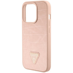 Guess Croco Triangle Logo Case for Apple iPhone 15 Pro Max