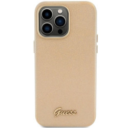 Guess Glitter Glossy Script Back Case for Apple iPhone 15 Pro Max