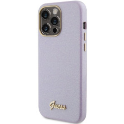 Guess Glitter Glossy Script Back Case for Apple iPhone 15 Pro Max