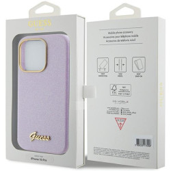 Guess Glitter Glossy Script Back Case for Apple iPhone 15 Pro Max
