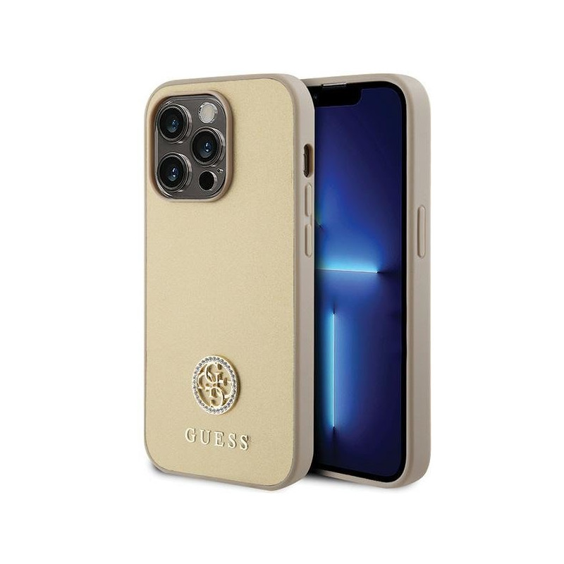 Guess Strass Metal Logo Back Case for Apple iPhone 15 Pro Max
