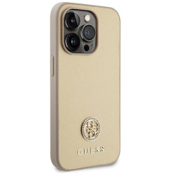 Guess Strass Metal Logo Back Case for Apple iPhone 15 Pro Max