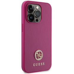 Guess Strass Metal Logo Back Case for Apple iPhone 15 Pro Max