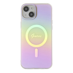 Guess IML Iridescent MagSafe Back Case for Apple iPhone 15 Plus