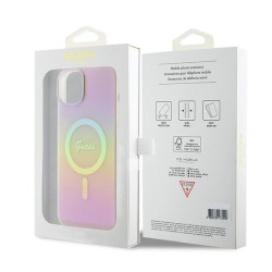 Guess IML Iridescent MagSafe Back Case for Apple iPhone 15 Plus