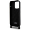 Karl Lagerfeld Crossbody Silicone Ikonik Back Case for Apple iPhone 15 Pro Max