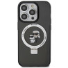Karl Lagerfeld Ring Stand Karl&Choupettte MagSafe Back Case for Apple iPhone 15 Pro
