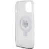 Karl Lagerfeld Ring Stand Choupette Head MagSafe Back Case for Apple iPhone 15