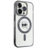 Karl Lagerfeld Ring Stand Karl Head MagSafe Back Case for Apple iPhone 15 Pro Max