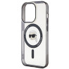 Karl Lagerfeld Ring Stand Karl Head MagSafe Back Case for Apple iPhone 15 Pro Max
