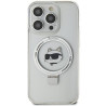 Karl Lagerfeld Ring Stand Choupette Head MagSafe Back Case for Apple iPhone 15