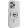 Karl Lagerfeld Ring Stand Choupette Head MagSafe Back Case for Apple iPhone 15