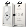 Karl Lagerfeld Ring Stand Choupette Head MagSafe Back Case for Apple iPhone 15