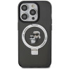 Karl Lagerfeld Ring Stand Karl&Choupettte MagSafe Back Case for Apple iPhone 15 Pro Max