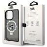 Karl Lagerfeld Ring Stand Karl&Choupettte MagSafe Back Case for Apple iPhone 15 Pro Max