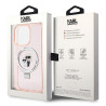 Karl Lagerfeld Ring Stand Karl&Choupettte MagSafe Back Case for Apple iPhone 15 Pro Max