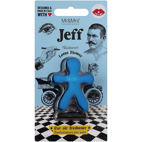 Mr&Mrs Fragrance Jeff Chrome Car Air Freshener Lotus Flowers
