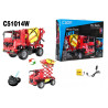 CaDa C51014W R/C Concrete Mixer Toy Car Collapsible constructor set 814 parts