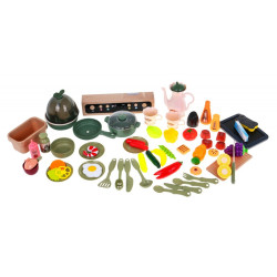 RoGer Children Kitchen with Water Tap 65 Elements