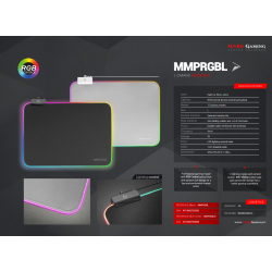 Mars Gaming MMPRGBL RGB Gaming MousePad 365 x 265 mm
