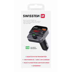 Swissten FM Transmitter 2xUSB-A / USB-C / 30W