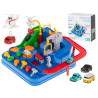 RoGer Toy Parking with obstacle course + 4 cars