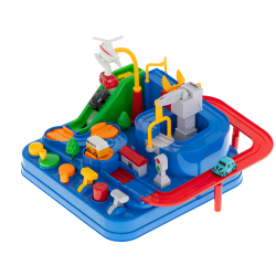 RoGer Toy Parking with obstacle course + 4 cars