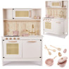 RoGer Children's Wooden kitchen in retro style with accessories