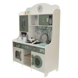 RoGer Children's Wooden Kitchen with Coffee Machine