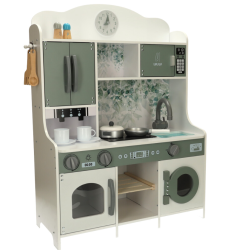 RoGer Children's Wooden Kitchen with Coffee Machine