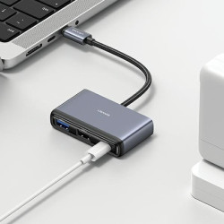 Usams 4in1 Adapter 2xUSB 2.0 / USB 3.0 / USB-C Hub